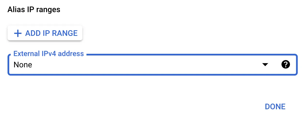 Disable External IPv4