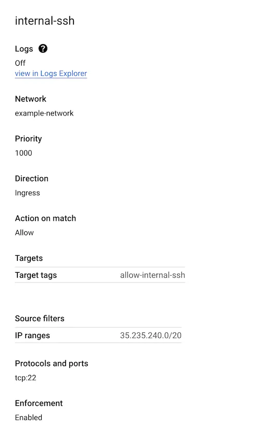 Create Firewall Rule